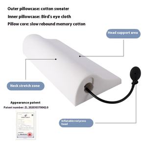 หมอนรองคอเมมโมรี่โฟมแบบเป่าลมมีสาย USB ได้อเนกประสงค์นวดแบบประคบร้อน - Product Image 3