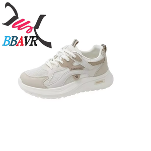 Zapatillas Deportivas de Tacón Alto con Cordones y Malla Transpirable para Mujer, Primavera-Otoño 2025, Ligeras para Estudiantes de Secundaria - Product Image 5