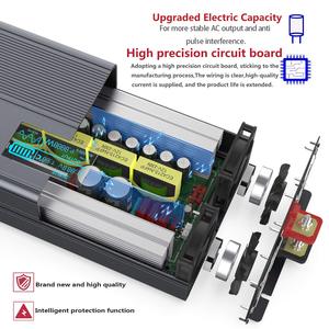 Convertitore <span class=keywords><strong>Inverter</strong></span> HOULI 12V 220V mit 2 EU Steckdose e <span class=keywords><strong>USB</strong></span> 3000W <span class=keywords><strong>Inverter</strong></span> a onda sinusoidale pura - Product Image 5