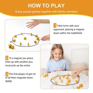Jeu d'échecs magnétique avec 20 aimants et cordon, jeu de société éducatif portable pour enfants et adultes, idéal pour les voyages en famille et les soirées amusantes - Product Image 2