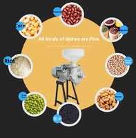 Moulin à farine de blé domestique, petite machine de broyage à sec pour le chili, le poivre noir, le riz, le blé, le maïs, les céréales, le riz, le maïs, machine à moudre le maïs