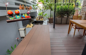 Sàn gỗ nhựa ngoài trời vân gỗ tự nhiên, ép nổi sâu, thân thiện với môi trường, dùng cho ban công - Product Image 5