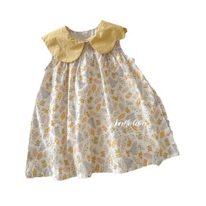 Child Star Circle Girls Floral Dress Sleeveless Breathable Summer Style Mori Girl Pastoral Design - Product Image 5