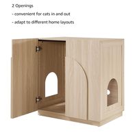 Meuble pour litière de chat, armoire dissimulée pour litière à entrée haute ou supérieure, toilettes modernes pour animaux de compagnie avec rangement