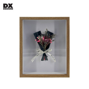 DX thiết kế chất lượng cao tùy chỉnh tường nghệ thuật 3D sâu vuông DIY bán buôn MDF Brown Shadow hộp ảnh khung ảnh Sản xuất tại Trung Quốc - Product Image 2