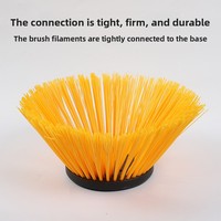 Brosse latérale rotative à disque en nylon PP pour balayeuse routière, pièce de rechange pour machine de nettoyage de voirie