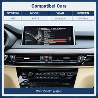 Autoradio GPS stéréo avec écran de navigation 10.2/12.3 pouces, résolution 1920*720, compatible Carplay Linux pour BMW X5 F15 2014-2016 NBT