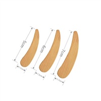 Spatules miniatures en bambou écologiques pour crème cosmétique, masque facial et mélange de poudre, 5*1.1cm, 6*1.5cm, 7*1.7cm, vente en gros, idéales pour les cadeaux promotionnels