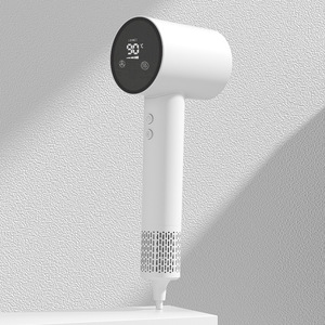 Secador de pelo profesional de 1500w con pantalla táctil, montable en pared, portátil, con alta velocidad de viento y iones negativos para el hogar y peluquerías. - Product Image 4