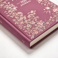 Agenda annuel A5 à couverture rigide 2028, design personnalisé à imprimé floral, papeterie cadeau