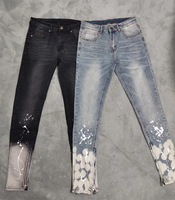 Streetwear Offre Spéciale jean Skinny déchiré à motif endommagé pour homme