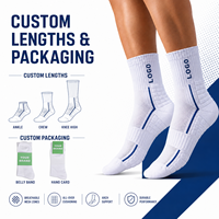Chaussettes de sport en coton pour le tennis, avec logo, pour hommes, chaussettes de basketball respirantes en mesh, anti-humidité, chaussettes de sport personnalisées