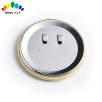 Badge de bouton en fer blanc brodé personnalisé de 50mm