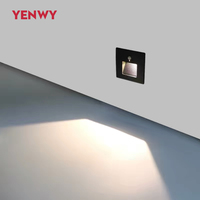 Lampe murale LED 3W IP65 à détecteur de mouvement, blanc chaud, moderne, intérieur/extérieur, AC85-265V, petite veilleuse d'escalier