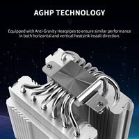 Thermalright Asesino sin igual 120 ARGB Negro V3 Procesador de juegos Enfriador de aire Ventiladores duales PWM Disipador