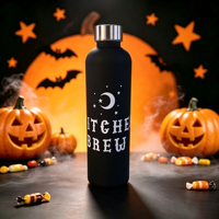 Bouteille d'eau PC 800 ml (27 oz) Halloween en gros avec logo personnalisé, motif fantôme, citrouille, Jack-o'-lantern, cadeau de vacances, tasse portable