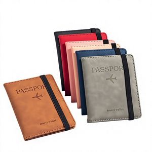 Elegante Portadocumentos de Viaje Multifuncional de Cuero PU, Impermeable y Duradero, con Correa de Mano y Ranuras para Tarjetas - Product Image 1