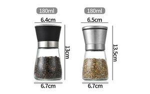 Nouveau design, moulin à poivre en acier inoxydable de 180 ml et 200 ml, moulin à sel manuel pour <span class=keywords><strong>accessoires</strong></span> de cuisine - Product Image 2