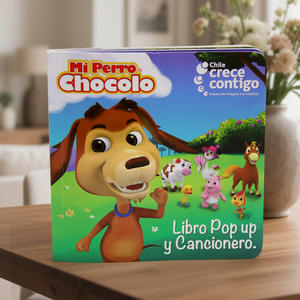 Livres de planche d'animaux à couverture rigide personnalisés pour enfants, <span class=keywords><strong>livre</strong></span> d'activités d'éducation précoce pour bébés, <span class=keywords><strong>livre</strong></span> d'impression de chiot avec vernis UV - Product Image 3