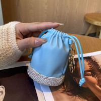 Nouveau porte-monnaie rond mignon en cuir PU souple de haute qualité, écologique, avec porte-clés, pochette et accessoires pour rouge à lèvres