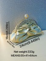Sac à bandoulière élégant orné de diamants pour femme, petite pochette, sac à main tendance pour soirée