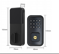 Serrure de porte à pêne dormant numérique étanche avec mot de passe pour porte intérieure Amérique Clavier électronique Serrure intelligente