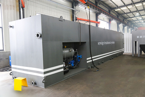 Rioolwaterzuiveringsinstallatie 30 m³/dag capaciteit, grond-/ondergrondse uitvoering, uitgerust met PLC & pomp, 1 jaar garantie - Product Image 4