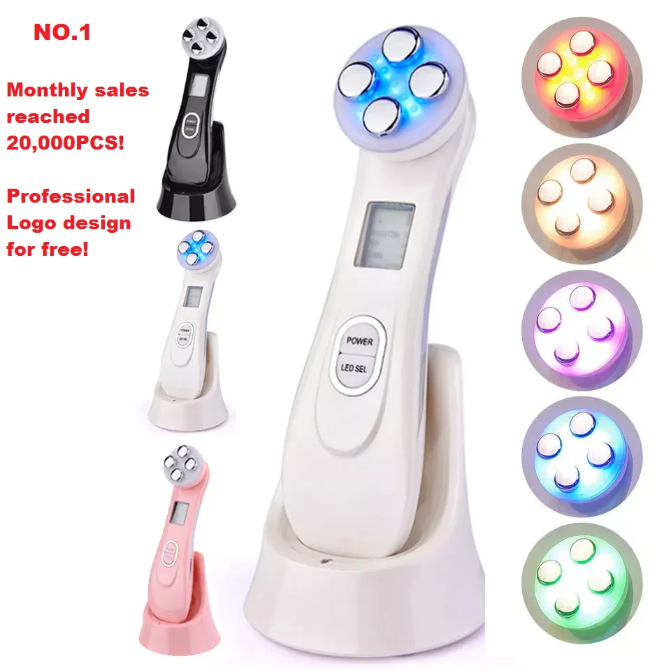 Produits en vogue nouveau produit Anti-rides lifting du visage raffermissement de la peau EMS LED Photon thérapie Massage du visage RF dispositif de beauté