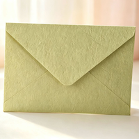 Enveloppe en papier coton texturé épais de taille personnalisée avec design sur mesure, enveloppe d'emballage pour carte postale