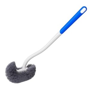 Brosse de toilette à long manche bleu-gris pour l'élimination des taches, nettoyage domestique, utilisation dans la salle de bain - Product Image 4