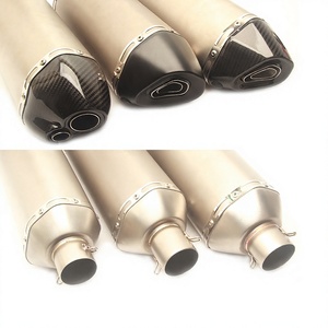 Tubo de escape de fibra de carbono para motocicleta modificada, silenciador de 51 mm resistente a altas temperaturas para motocicletas de turismo - Product Image 2