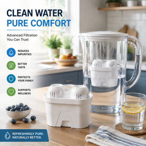 Cartucho de Filtro de Carbón Activado Eficiente de Repuesto para Jarra Purificadora de Agua Doméstica - Product Image 1