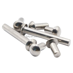 Remaches redondos de latón/acero inoxidable/Cobre, cabezal de sartén pequeño, <span class=keywords><strong>remache</strong></span> sólido, personalizado, <span class=keywords><strong>DIN</strong></span> <span class=keywords><strong>660</strong></span> QJ 3142 Q 450, buen precio - Product Image 3