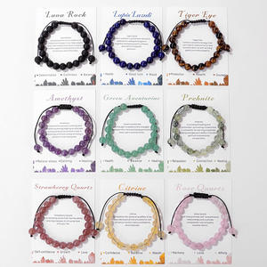 Cuentas <span class=keywords><strong>de</strong></span> tarjeta <span class=keywords><strong>de</strong></span> piedra Natural hechas a mano <span class=keywords><strong>de</strong></span> 8mm, <span class=keywords><strong>amistad</strong></span> ajustable a <span class=keywords><strong>la</strong></span> moda para pulsera con <span class=keywords><strong>poder</strong></span> curativo, joyería <span class=keywords><strong>de</strong></span> cristal <span class=keywords><strong>de</strong></span> piedras preciosas - Product Image 1