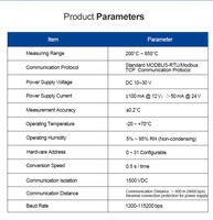 Module d'acquisition de température Huaqingjun 16 canaux RS485 LAN PT100 MODBUS RTU Modbus TCP pour capteurs de résistance thermique PT100