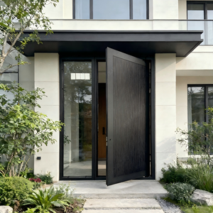Puertas de <span class=keywords><strong>Entrada</strong></span> de Aluminio de Estilo Moderno en Colores Personalizados, Puertas Exteriores Económicas, <span class=keywords><strong>Puerta</strong></span> Pivotante Sólida para <span class=keywords><strong>Entrada</strong></span> Principal de Villa - Product Image 4