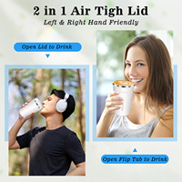 Cangkir Kopi Insulasi Portabel 500ml Set Cangkir Termos Stainless Steel Botol Air Vakum Mug Teh Kantor Hadiah Bisnis