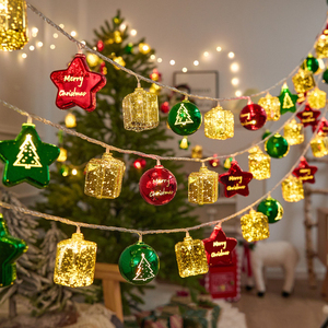 <strong>LED</strong> <strong>Star</strong> String Lights Outdoor Christmas Decoration Fairy Light Strip for Camping Patio Party Wedding Bedroom Holiday Atmosphere - Product Image 2