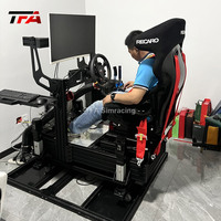 Simulateur profil aluminium volant personnalisé Cockpit simulateur de jeu de conduite superbe Cockpit avec vraie chaise course