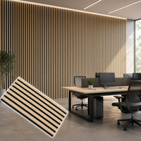 Panneaux muraux acoustiques en bois à lattes, insonorisants, en chêne Akupanel, écologiques, modernes et décoratifs pour crèches et écoles