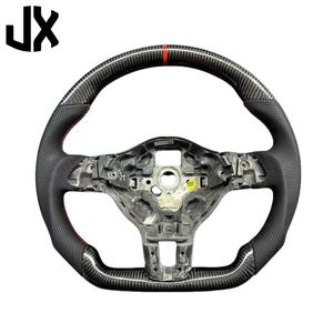 Volante de fibra de carbono de cuero Nappa modificado para VW <span class=keywords><strong>GTI</strong></span> <span class=keywords><strong>Golf</strong></span> 6 Scirocco de 6. ª generación, volante de coche Volkswagen - Product Image 1