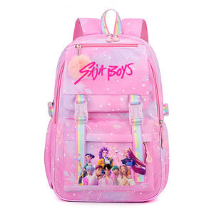 กระเป๋าเป้สะพายหลังนักเรียนนักล่าปีศาจเคป๊อปใหม่ กระเป๋านักเรียนความจุขนาดใหญ่ กระเป๋าเป้สะพายหลังออกแบบเองได้ - Product Image 4