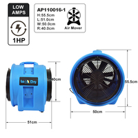 LOOKDRY 16 pouces 400mm Axial Typhoon Ventilateur électrique portable Ventilateur industriel Ventilateur souffleur d'air de conduit OEM