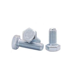 Hex Head Zinc Plated Steel Metric <b>Screws</b> Class 8.8 Standard Thread - Product Image 1