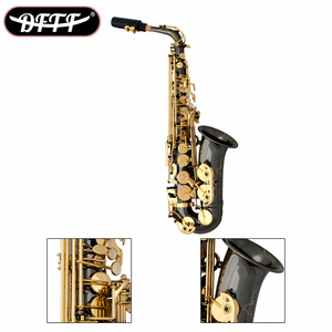 Sassofono in ottone placcato nichel nero con incisioni, per principianti e performance, supporto OEM - Product Image 5