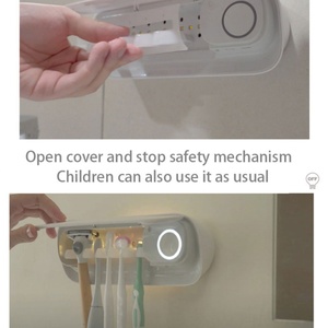 New Design Hot Sale <b>Wall</b> Mounted Intelligent Toothbrush Holder Sterilizer with 3000mAh Rechargeable <b>Battery</b> - Product Image 3