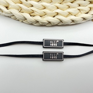 Custom Luxury Round Hangtag Rope Polyester <b>String</b> Product Seal Metal Head Security Seal Hang Tag <b>String</b> for Clothing <b>Bags</b> - Product Image 2