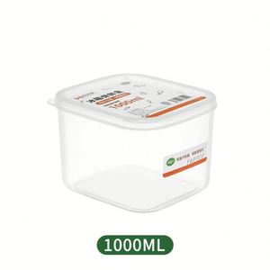 Boîte de rangement alimentaire en plastique de qualité alimentaire pour réfrigérateur, compartiment de congélation hermétique, antibactérien, écologique, empilable pour viande - Product Image 3