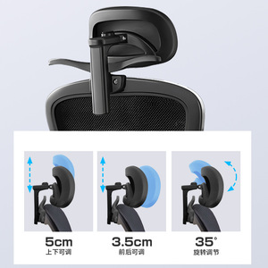 Silla de Oficina Ergonómica GCREATE con Reposabrazos Abatibles de Malla 7801, Silla de Escritorio para Oficina en Casa - Product Image 2