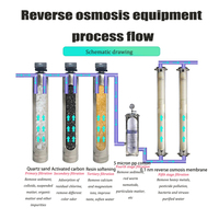 Machine de traitement purifiée par RO automatique commerciale de 0.5 tonnes par heure système de filtre à osmose inverse usine d'eau pour la dialyse